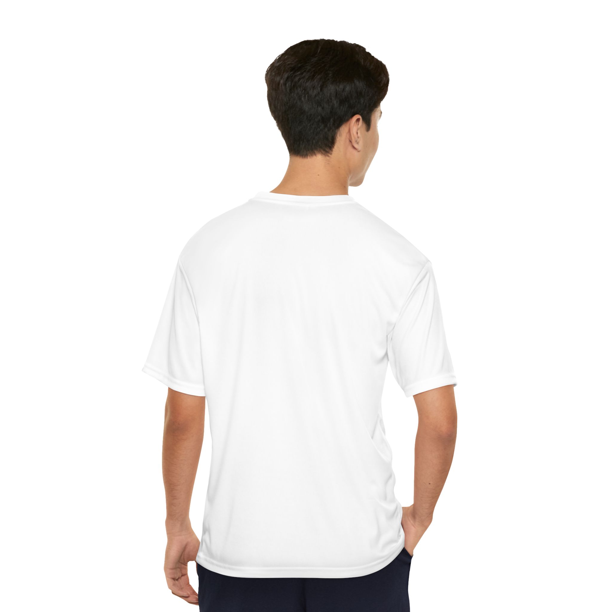 Men's Performance T-Shirt — 'Heartwood' Small Chest Logo Athletic Tee - Image 4