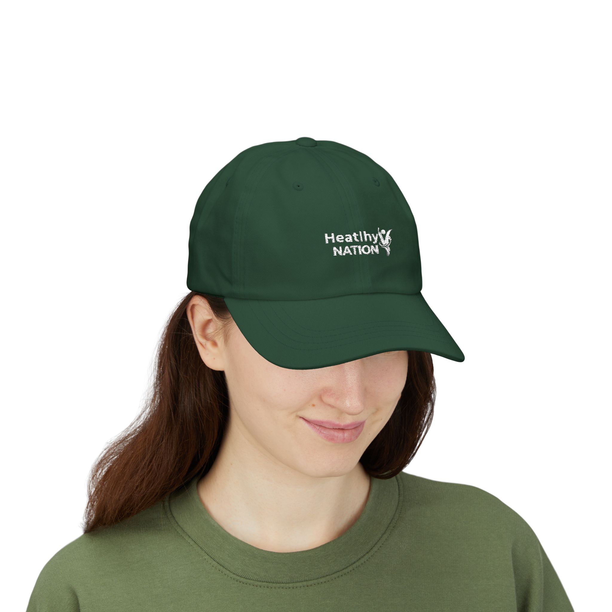 Dad Cap — HeatlhyNation Embroidered Logo Hat - Image 4