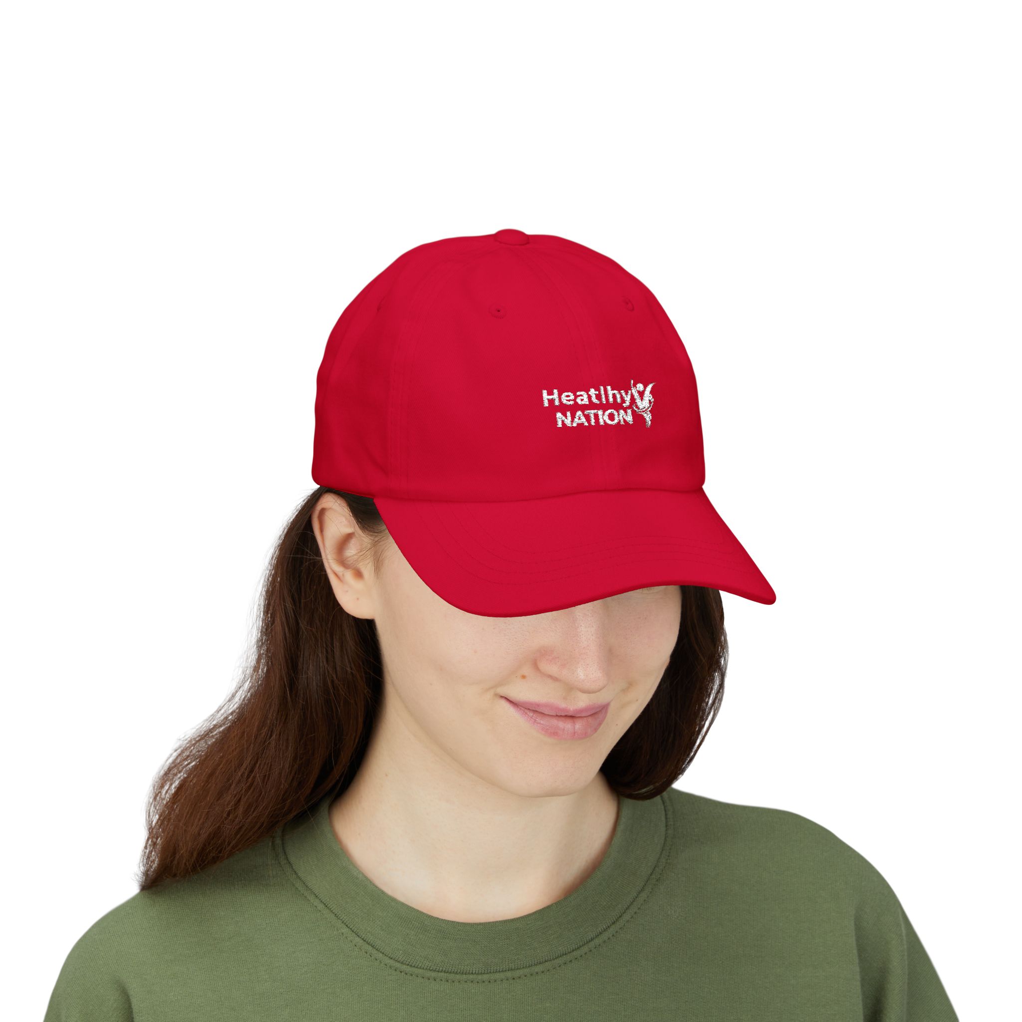 Dad Cap — HeatlhyNation Embroidered Logo Hat - Image 14