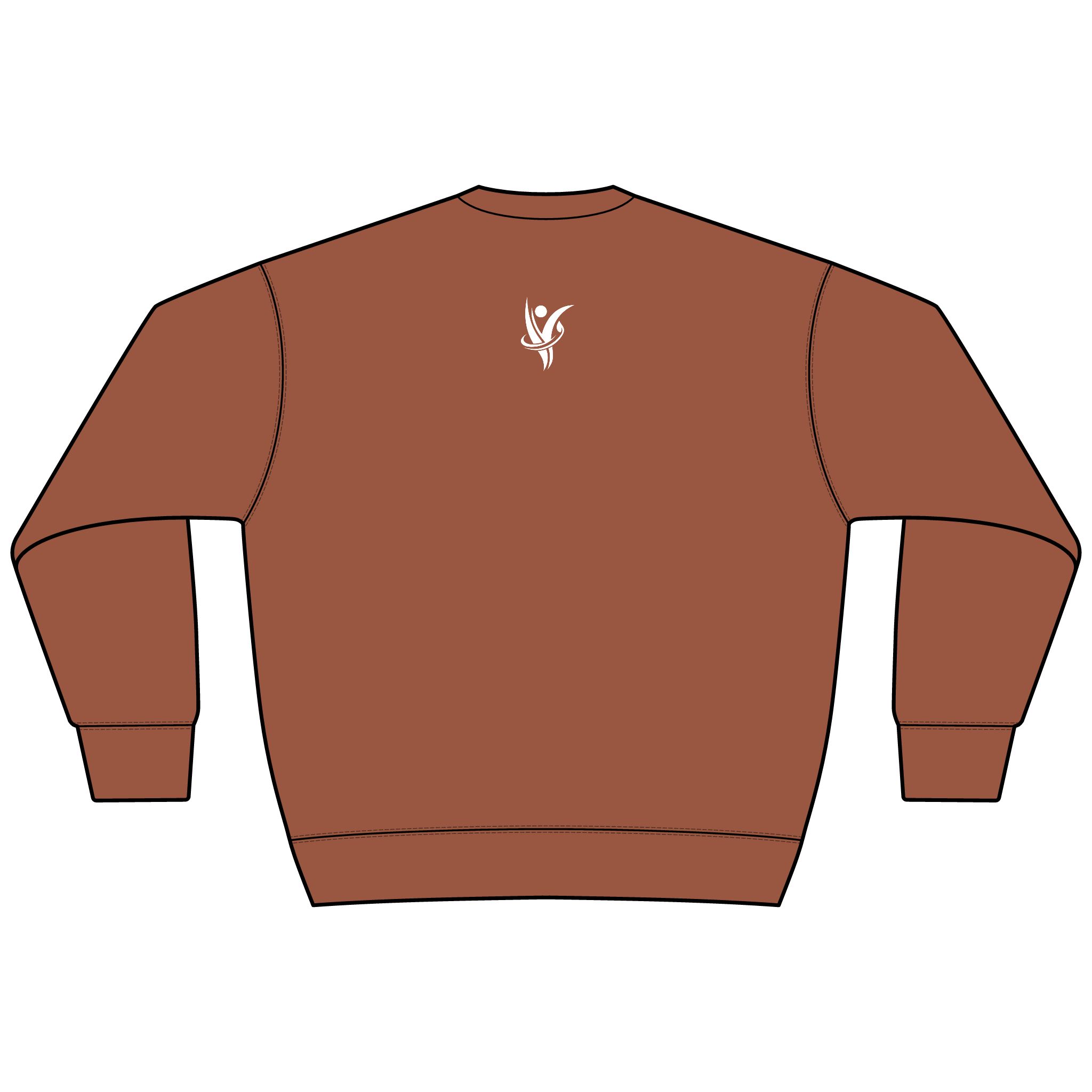 HeatlhyNation Logo Sweatshirt — Cozy Brown Heavyweight Crewneck - Image 6