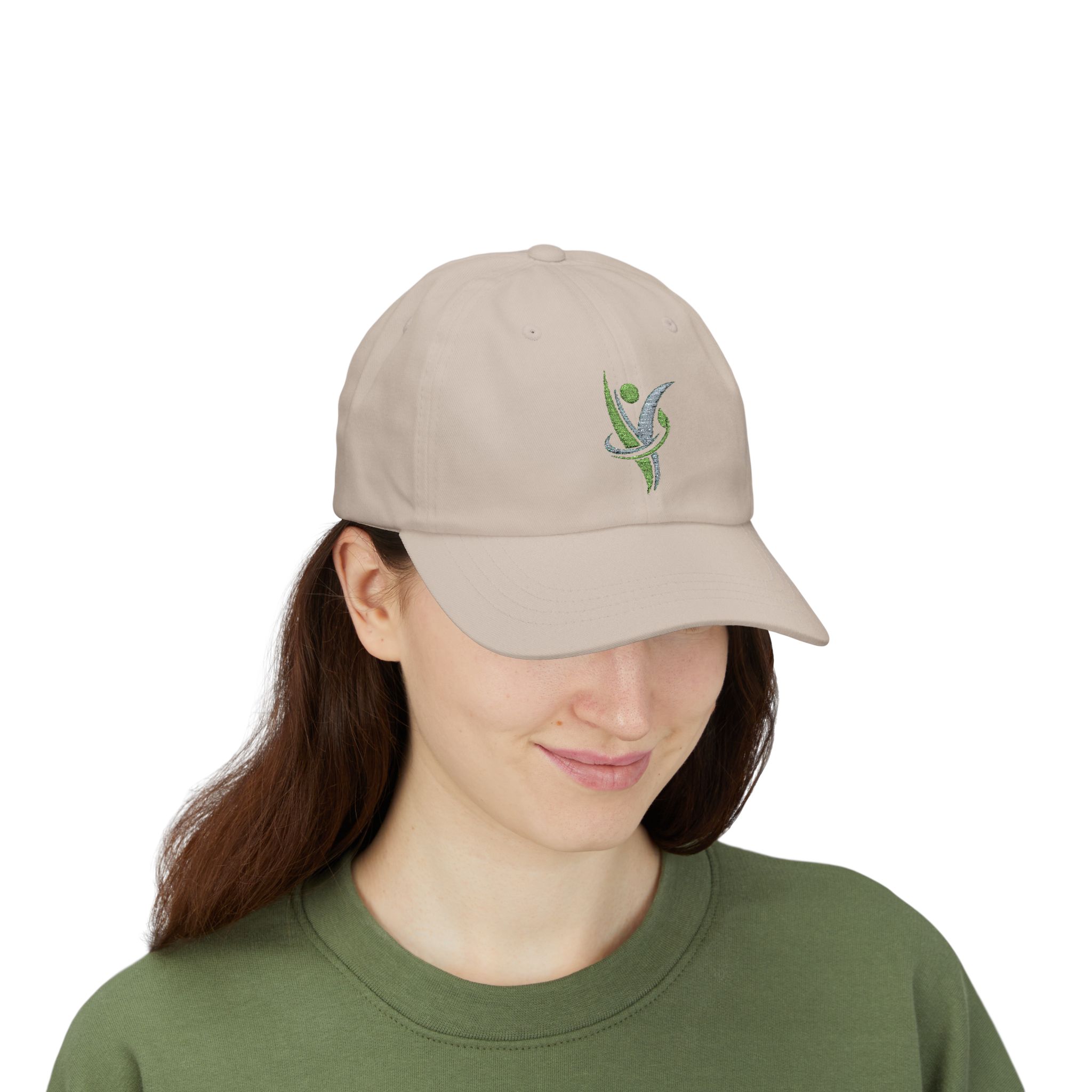Dad Cap — HeatlhyNation Logo Embroidered White Hat - Image 12