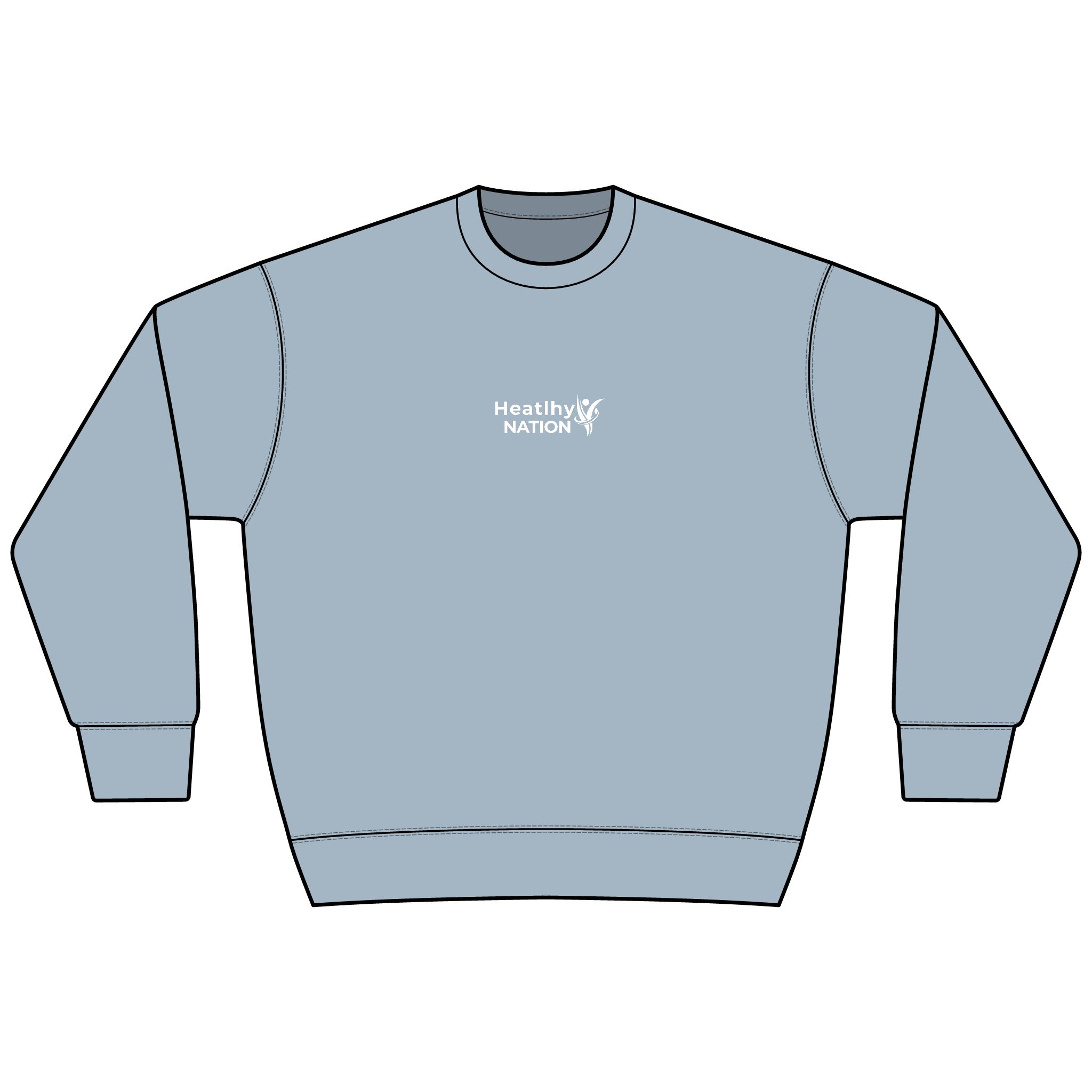 HeatlhyNation Logo Sweatshirt — Cozy Brown Heavyweight Crewneck - Image 17