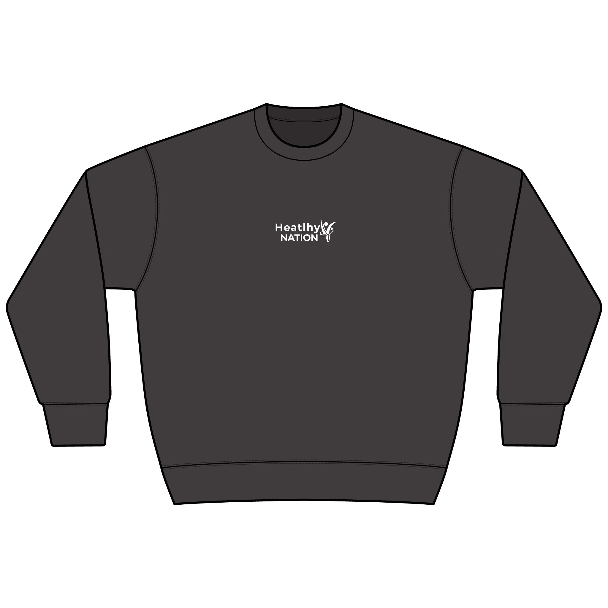 HeatlhyNation Logo Sweatshirt — Cozy Brown Heavyweight Crewneck - Image 21