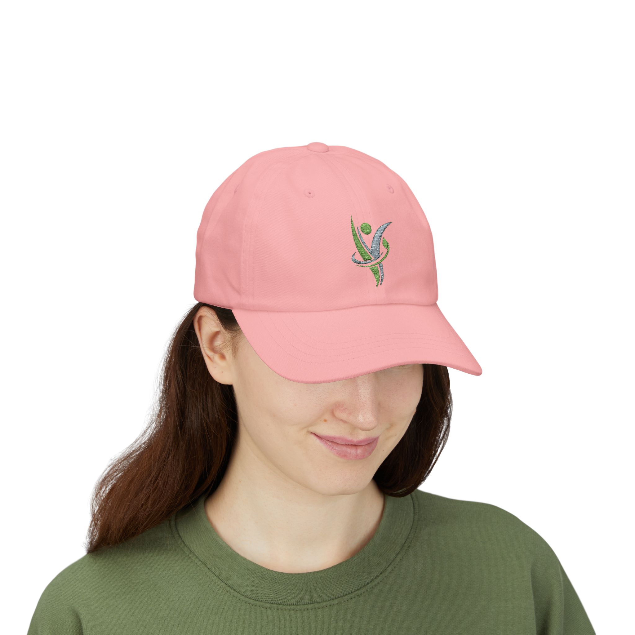 Dad Cap — HeatlhyNation Logo Embroidered White Hat - Image 24