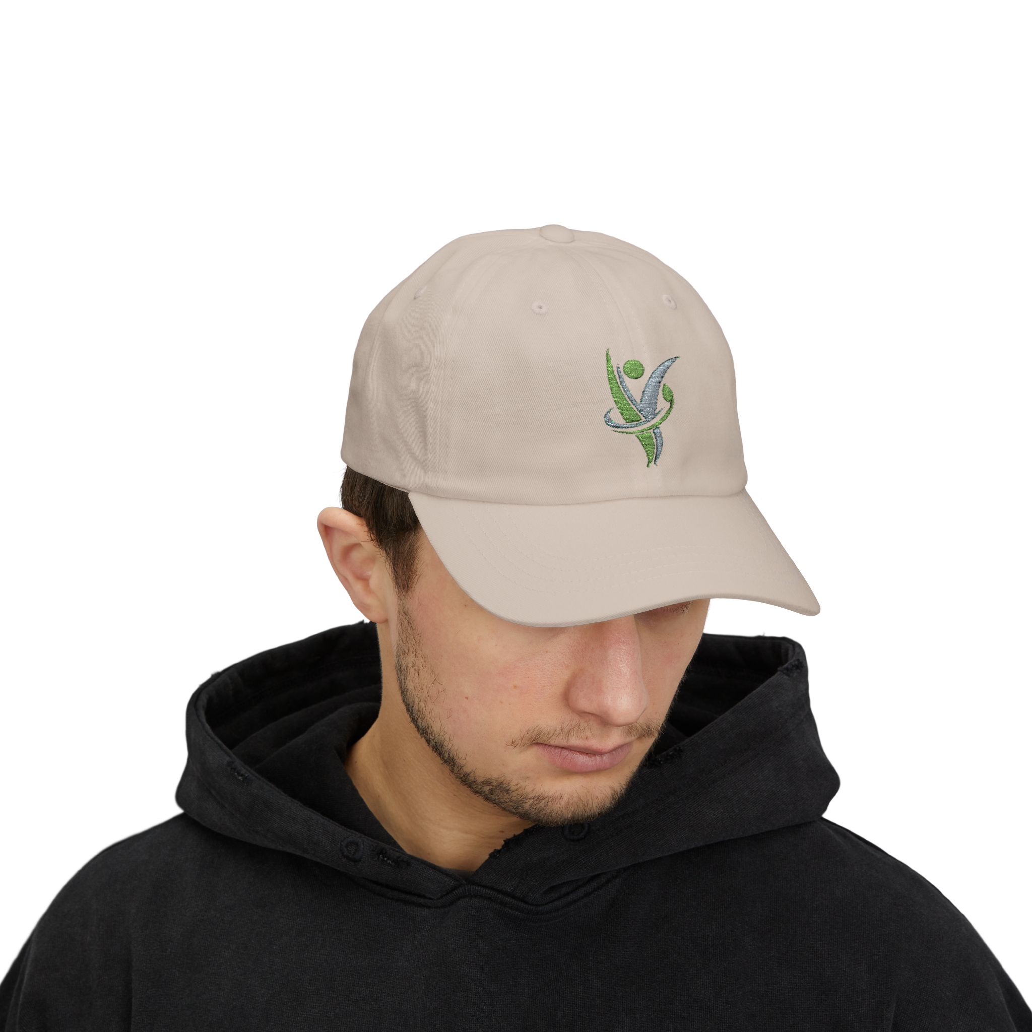 Dad Cap — HeatlhyNation Logo Embroidered White Hat - Image 11
