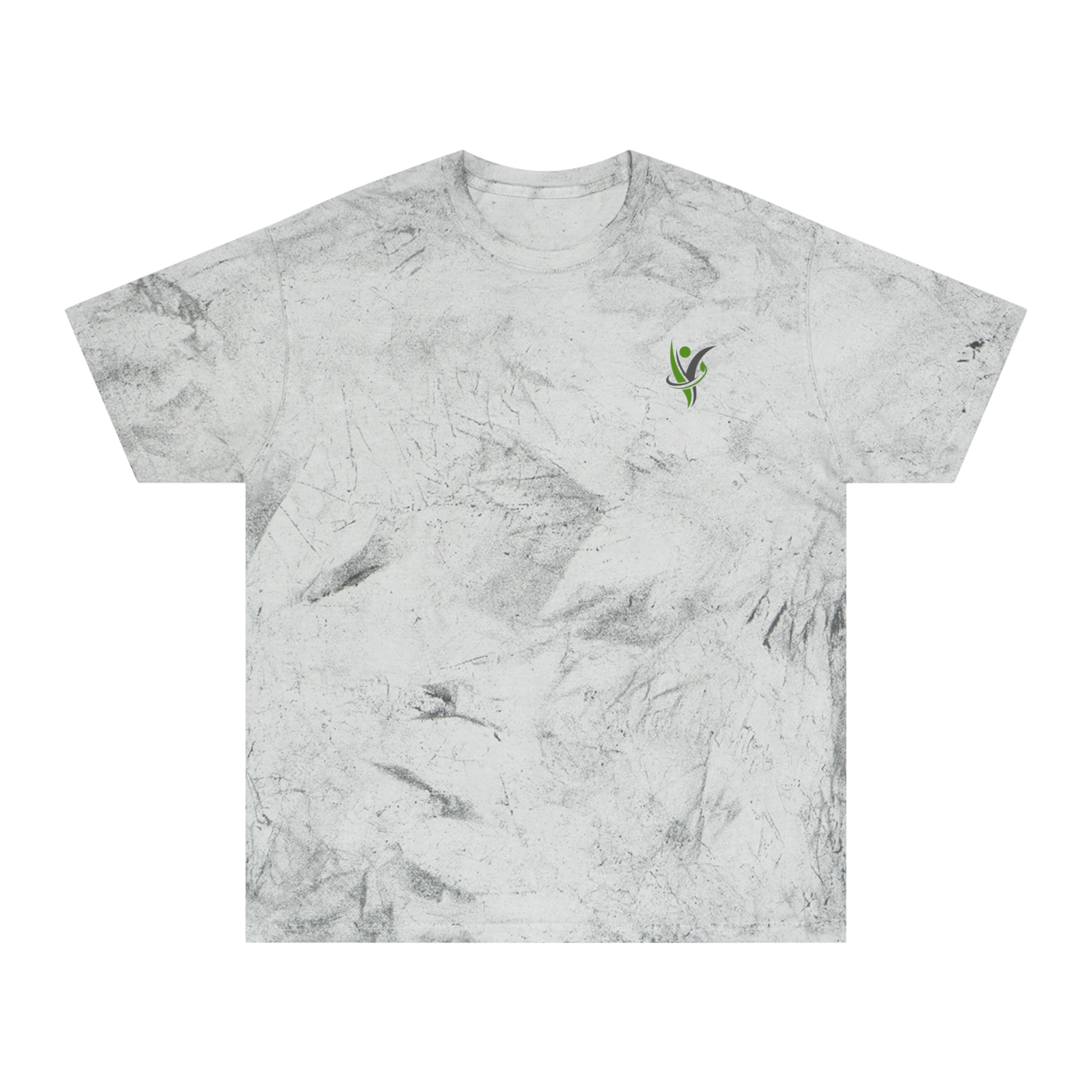 HeatlhyNation Logo Tie-Dye T-Shirt | Yellow Marble Tee - Image 5