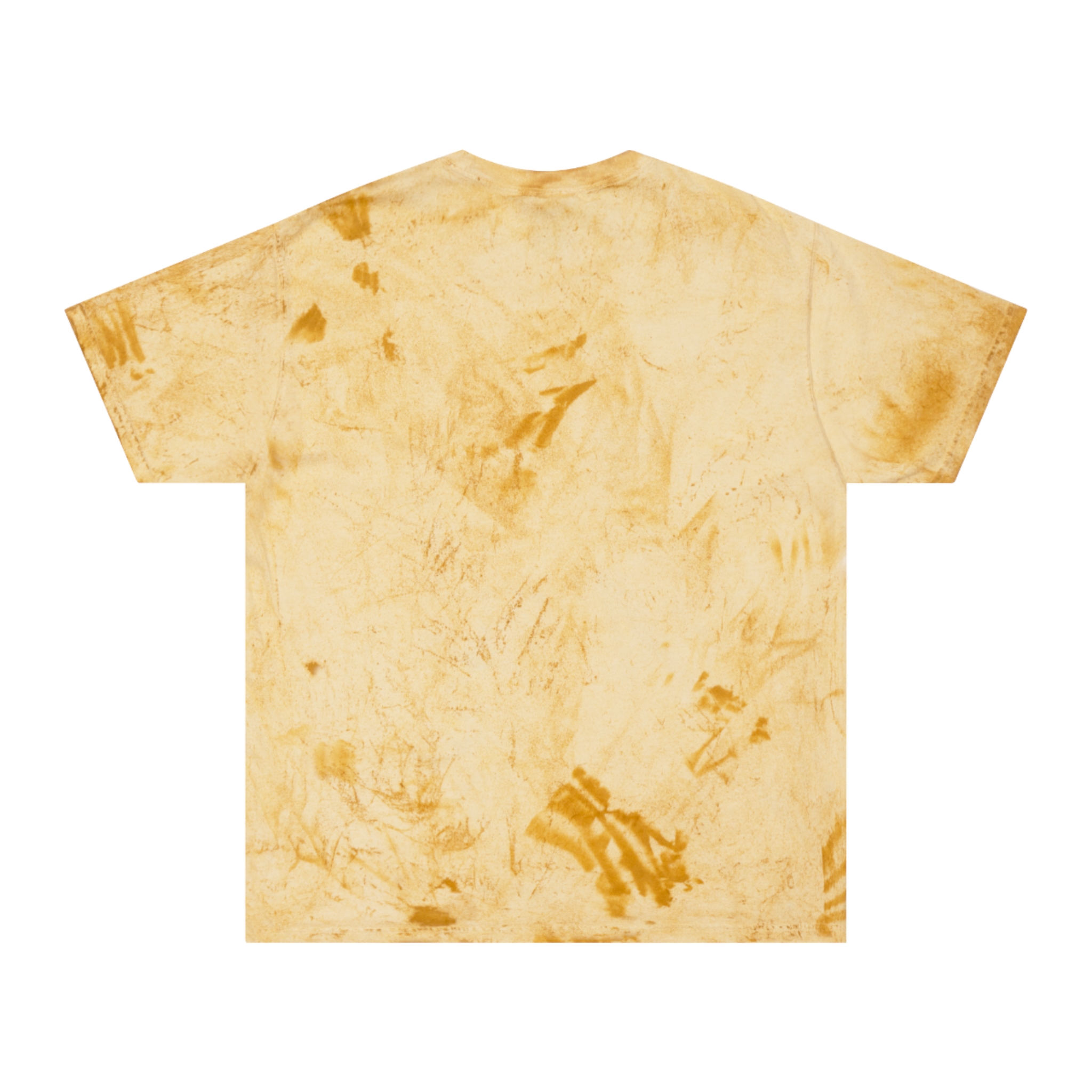 HeatlhyNation Logo Tie-Dye T-Shirt | Yellow Marble Tee - Image 2