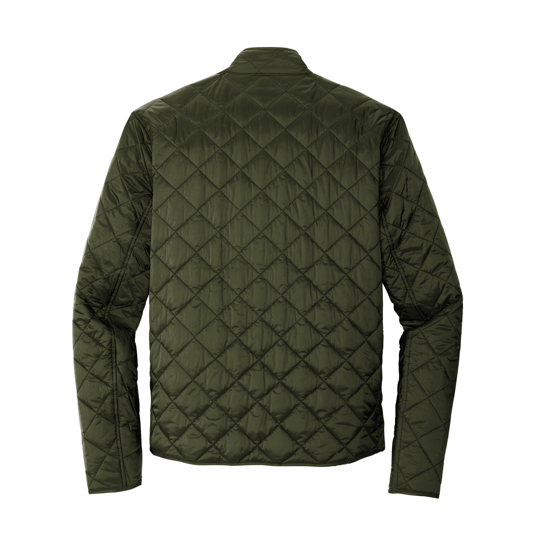 Quilted Full-Zip Jacket — Embroidered Minimalist Chest Logo - Image 2