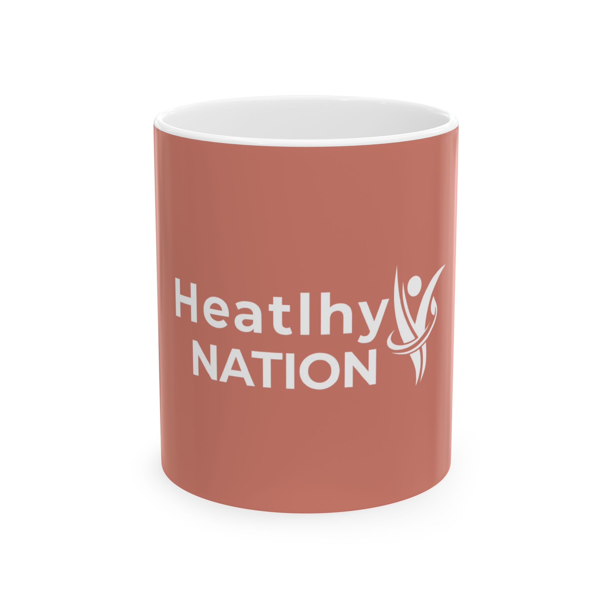 HeatlhyNation Ceramic Mug — Logo Coffee Cup (11oz & 15oz)