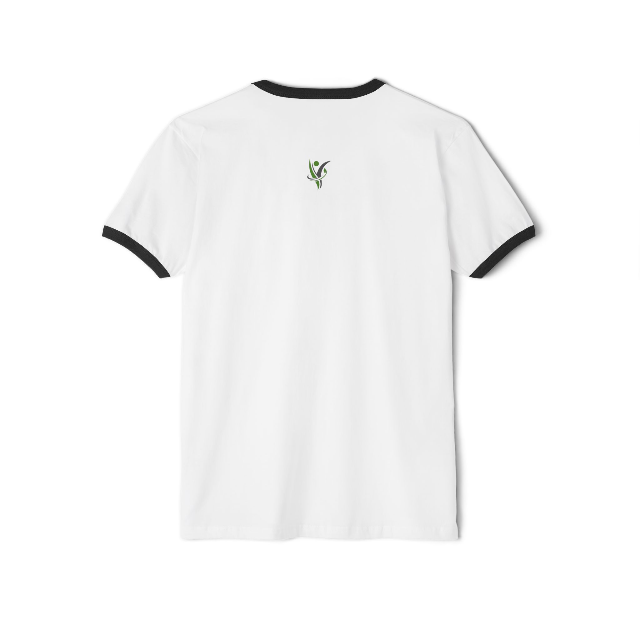 HeatlhyNation Ringer T-Shirt — Vintage Cream Tee with Leaf H Logo - Image 17