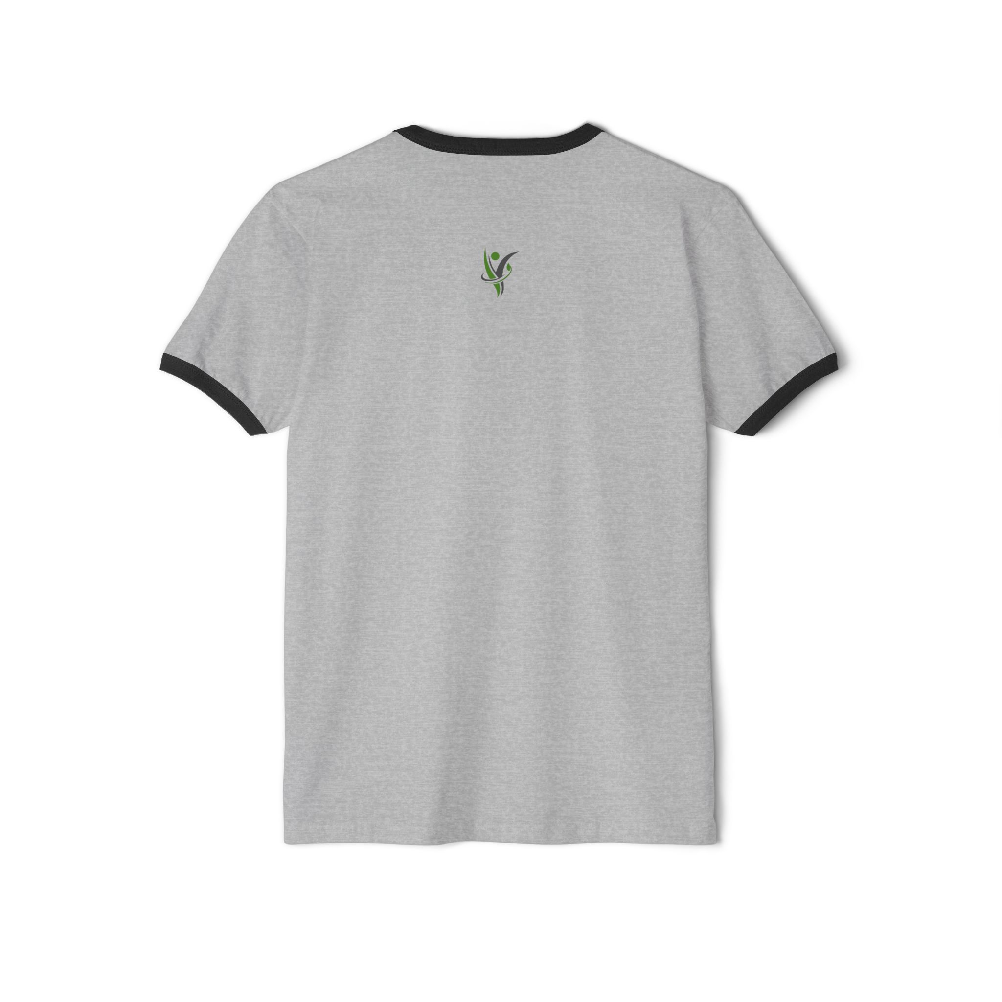 HeatlhyNation Ringer T-Shirt — Vintage Cream Tee with Leaf H Logo - Image 7