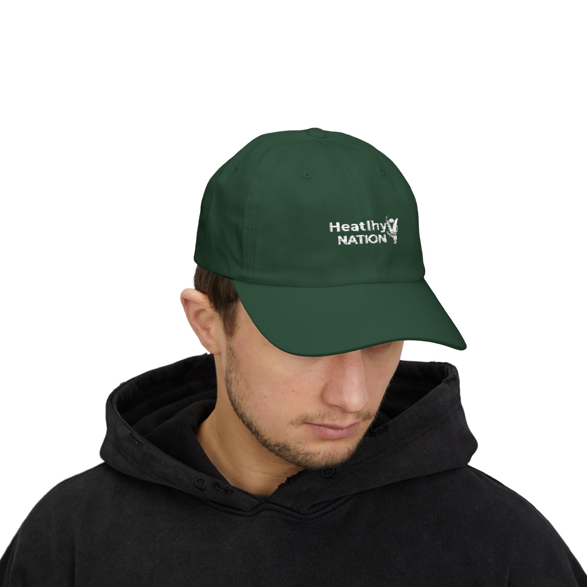 Dad Cap — HeatlhyNation Embroidered Logo Hat - Image 3