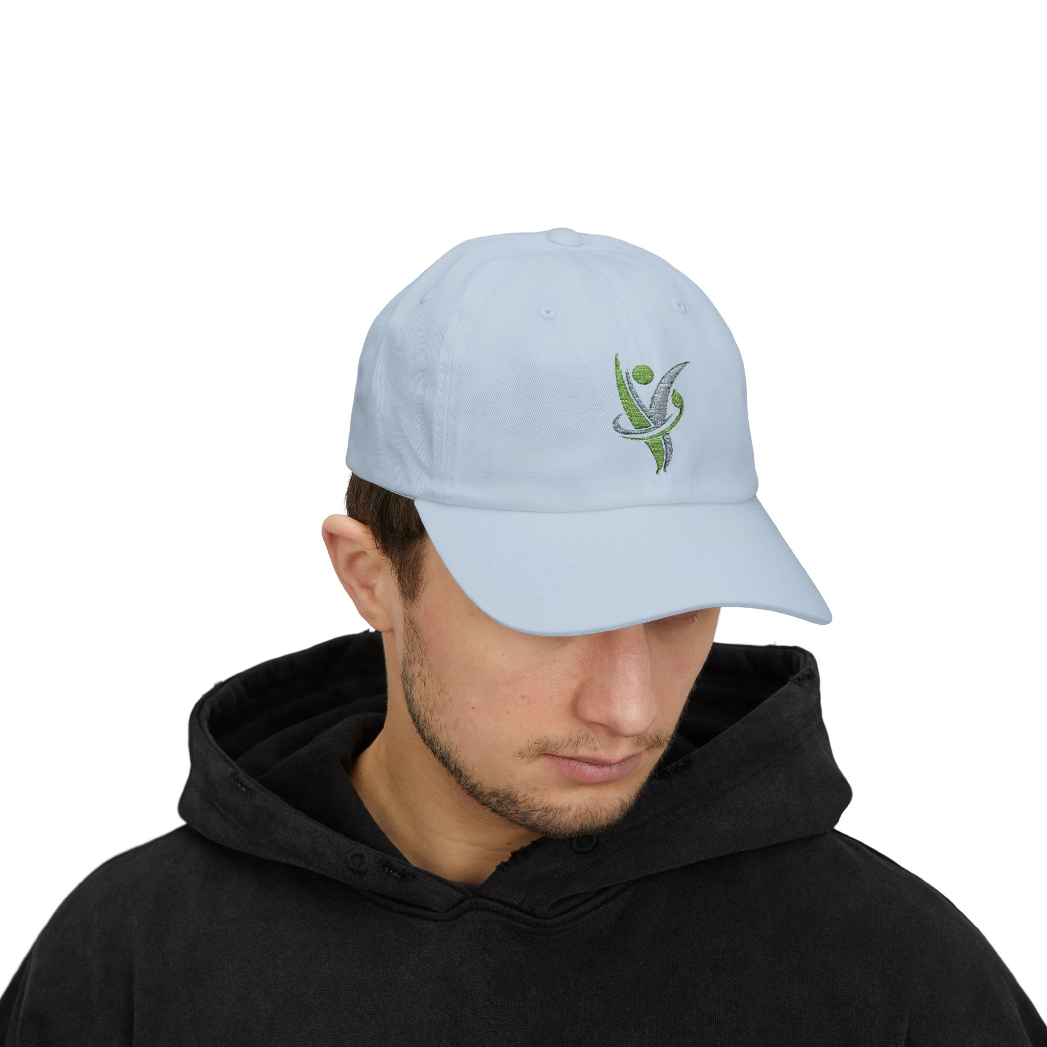 Dad Cap — HeatlhyNation Logo Embroidered White Hat - Image 17