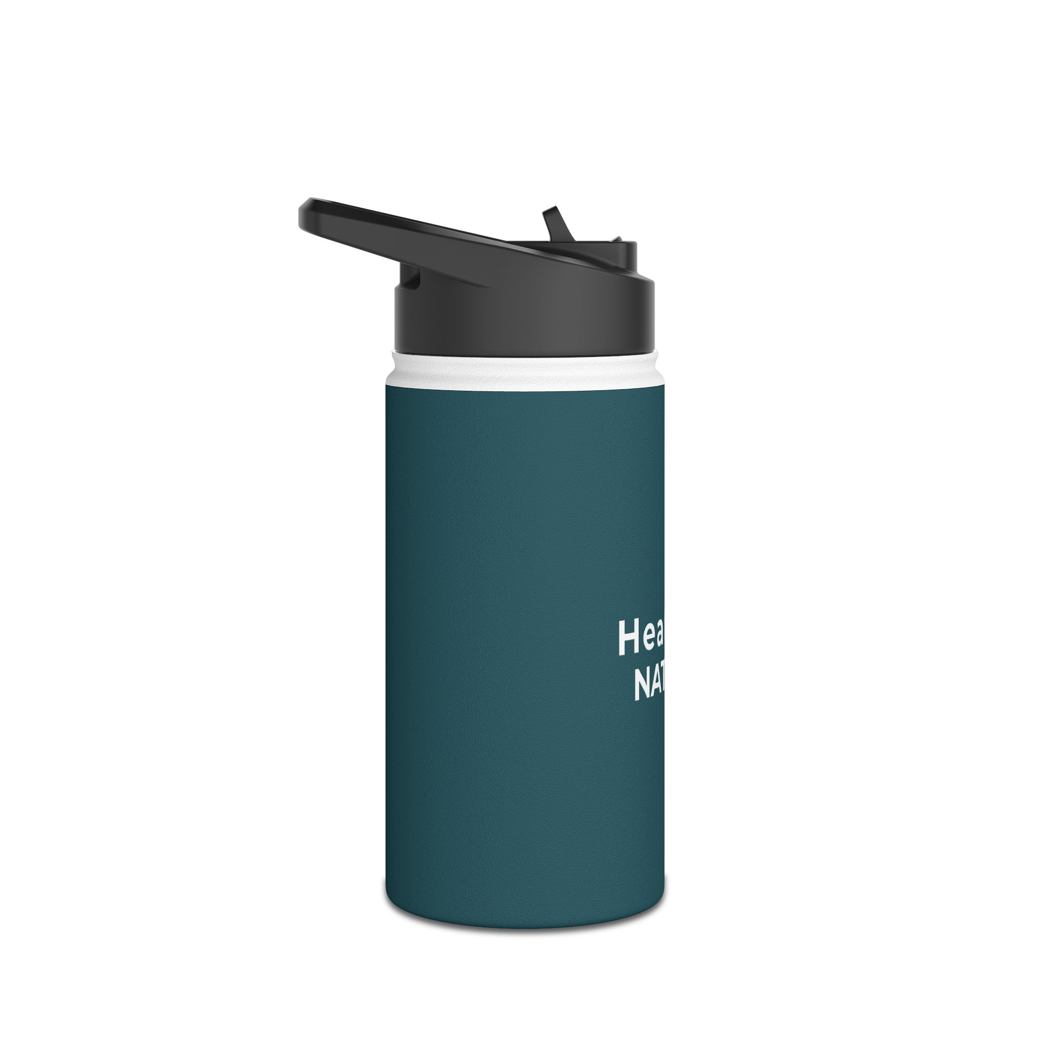 Healthy Nation Stainless Steel Water Bottle – Insulated Fitness Bottle with Standard Lid - Image 3