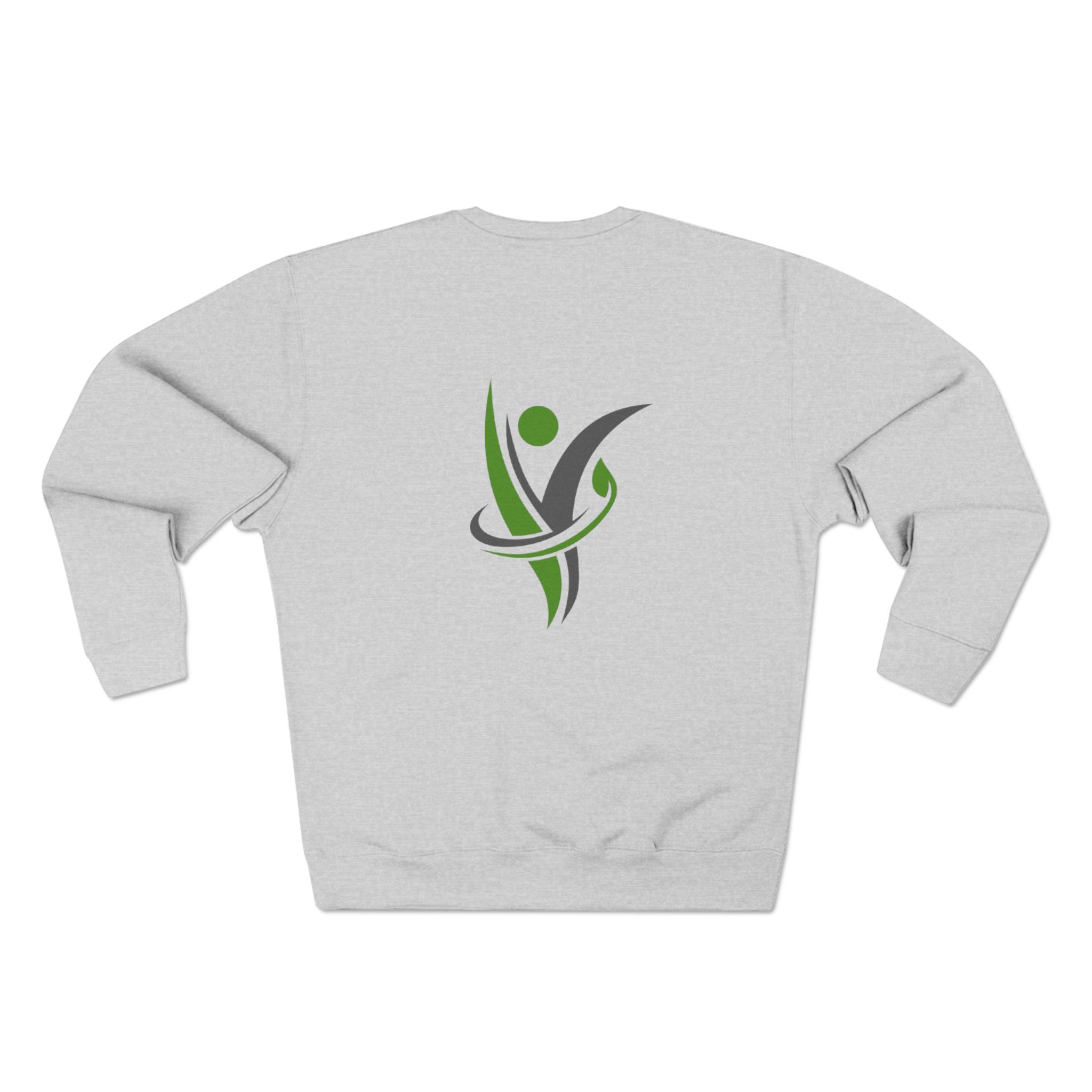 HeatlhyNation logo crewneck sweatshirt | minimalist text sweatshirt - Image 2