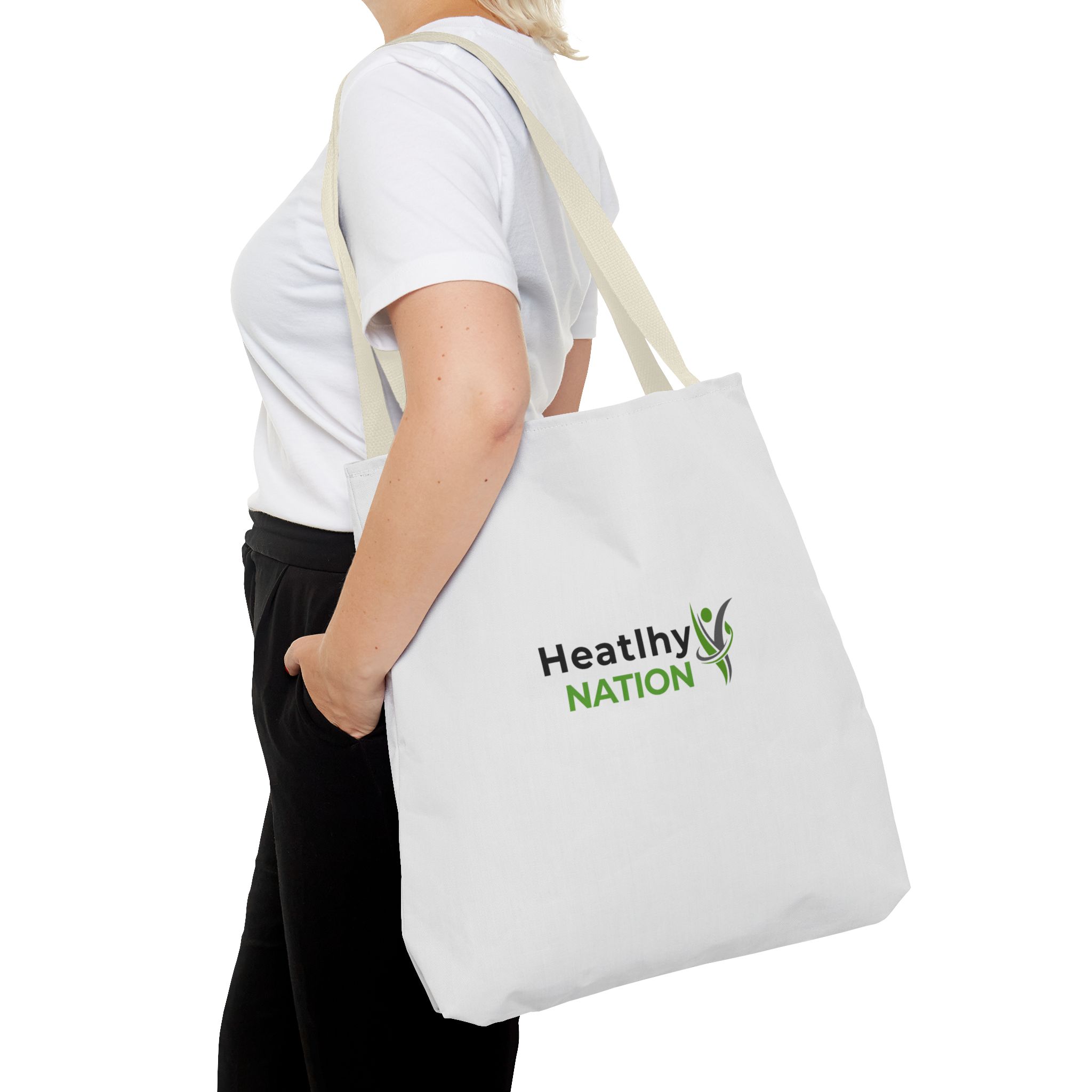 HeatlhyNation Logo Tote Bag — Eco-Friendly Branded Canvas Tote - Image 32