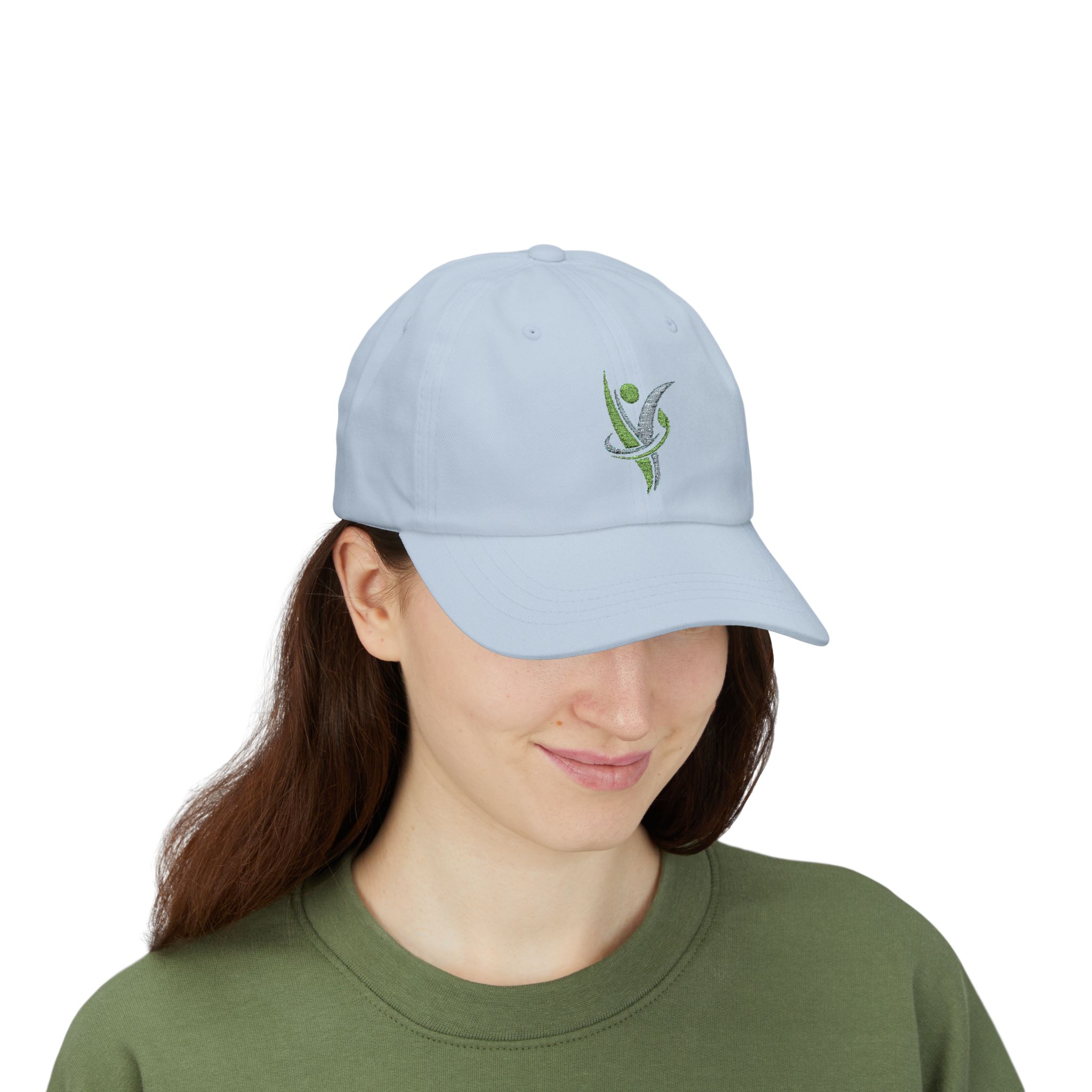 Dad Cap — HeatlhyNation Logo Embroidered White Hat - Image 18