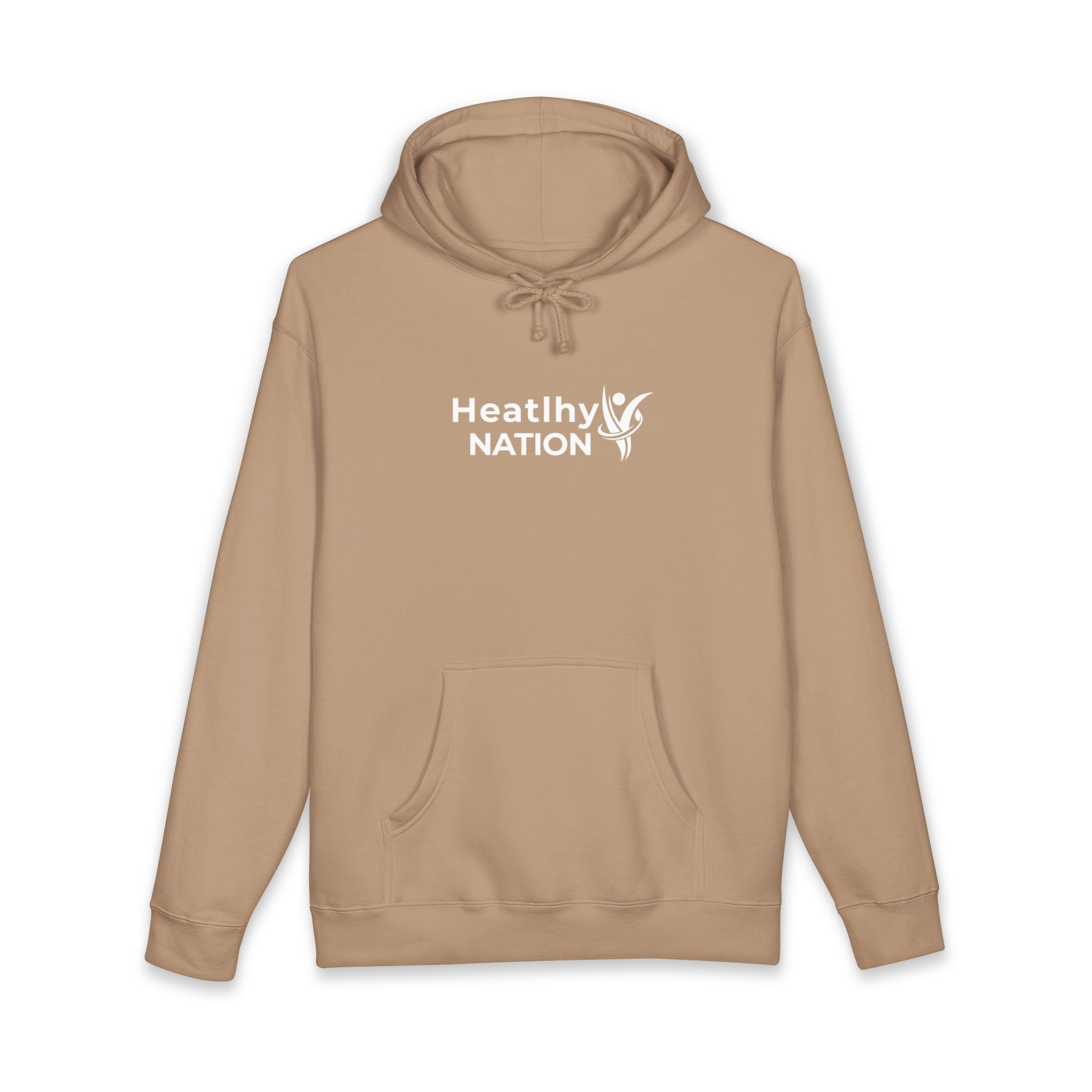 HeatlhyNation Logo Hoodie — Wellness Brand Pullover