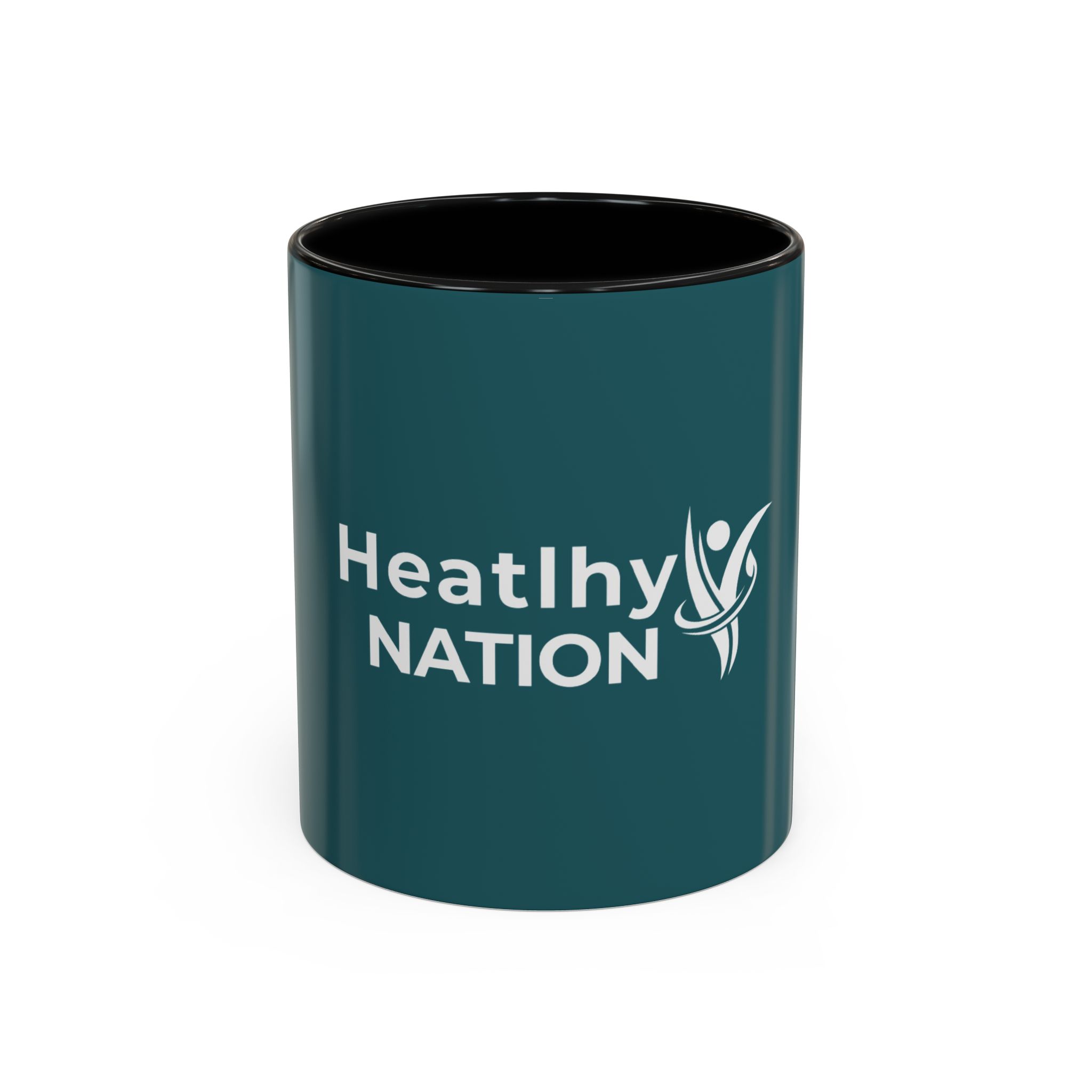 HeatlhyNation Logo Accent Coffee Mug