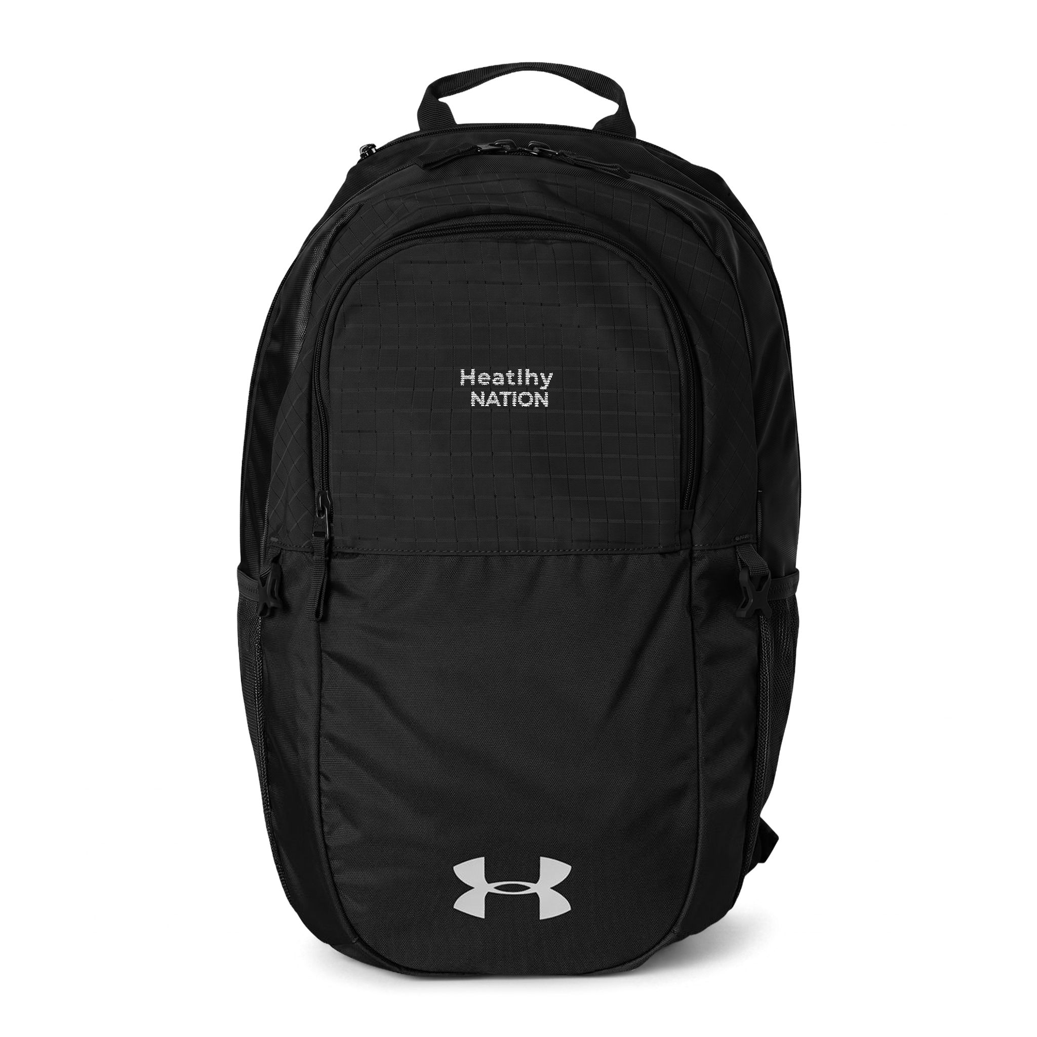 Under Armour Embroidered HeatlhyNation Sport Backpack — Durable Black Training Daypack