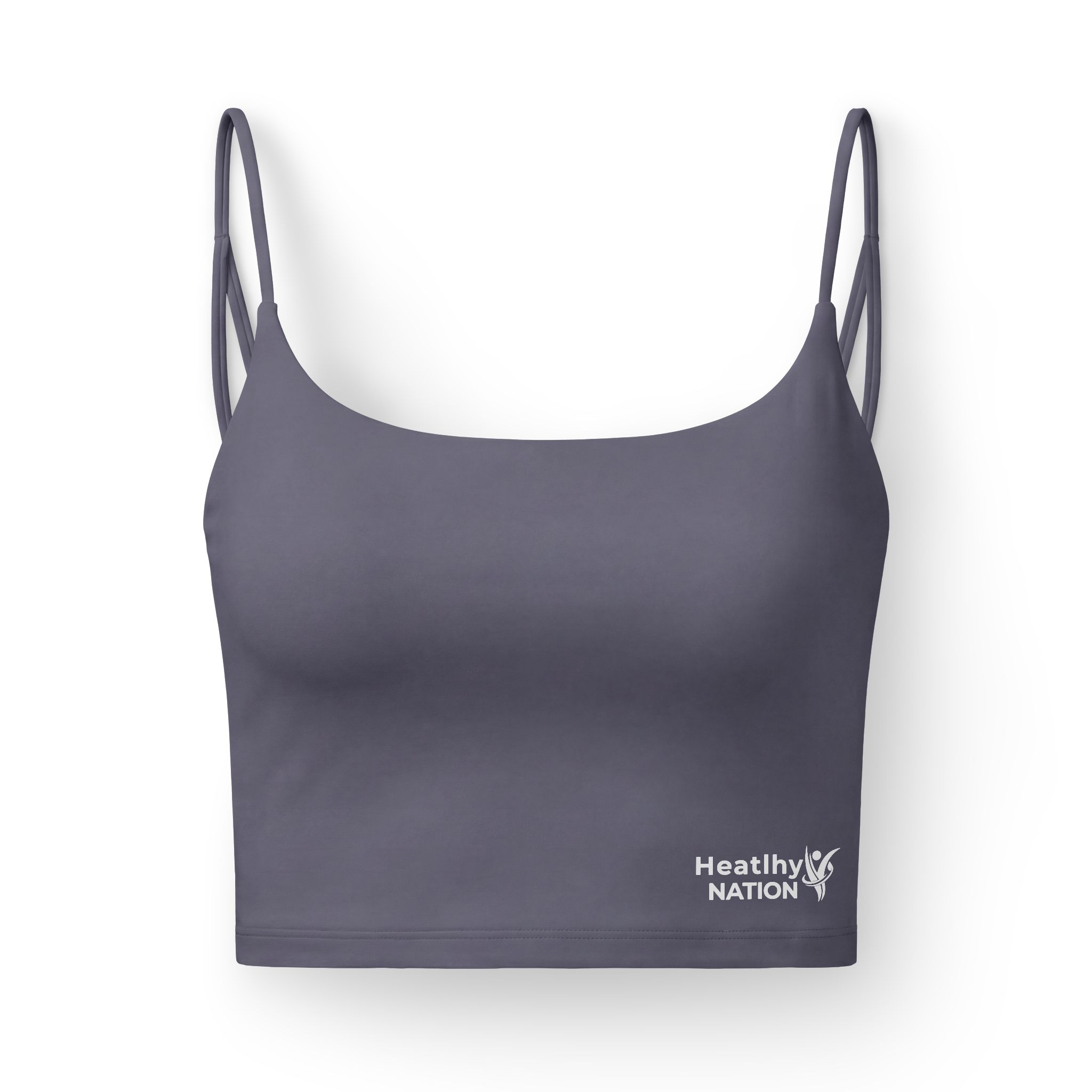 Luxe Crop top — Heatlhy Nation Minimal Logo